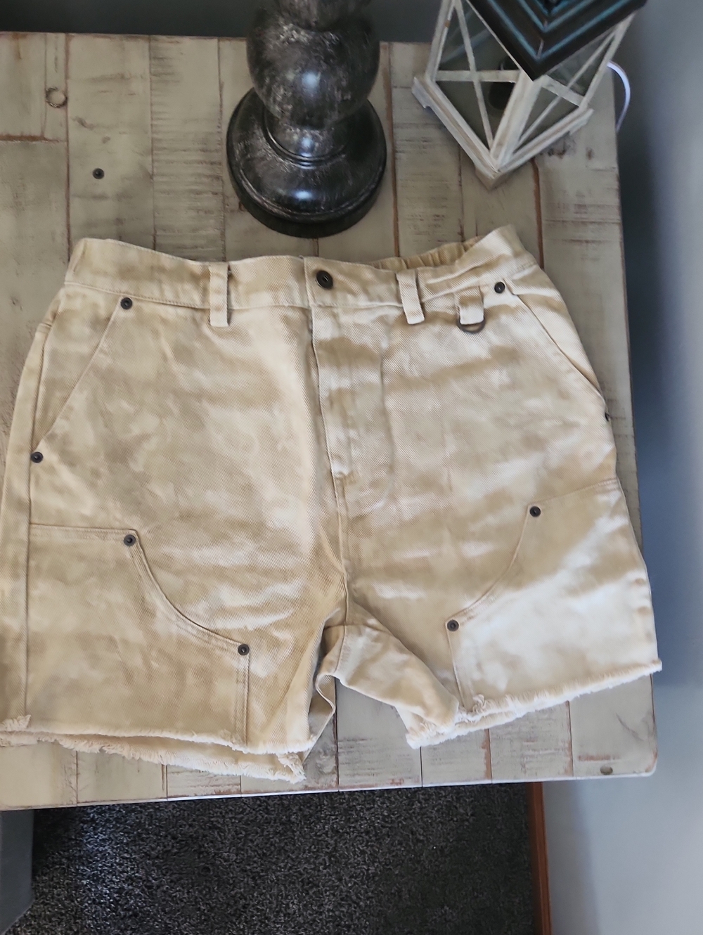 SALE! Very J Beige Women's Lightweight Cargo Shorts